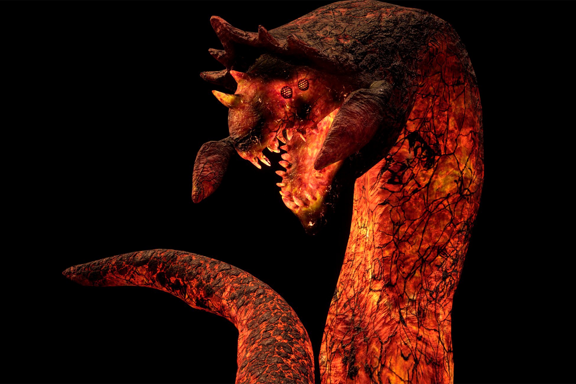Hell demonic worm