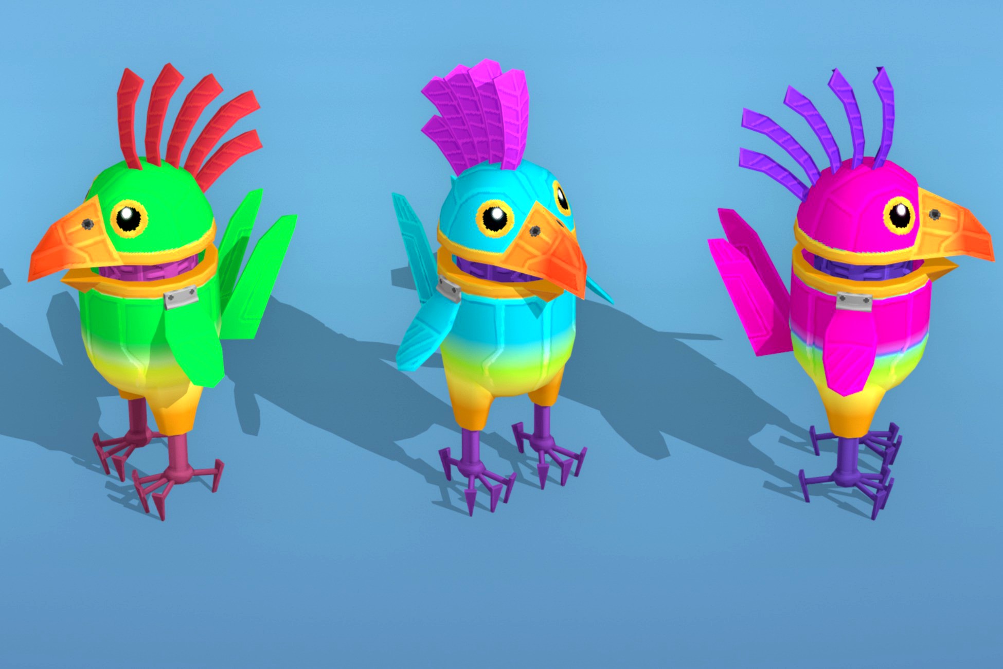 Stylized robotic parrot