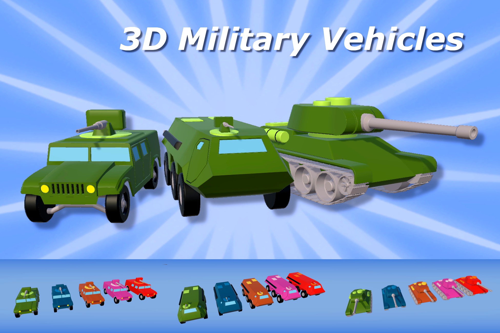 3D Military Vehicles
