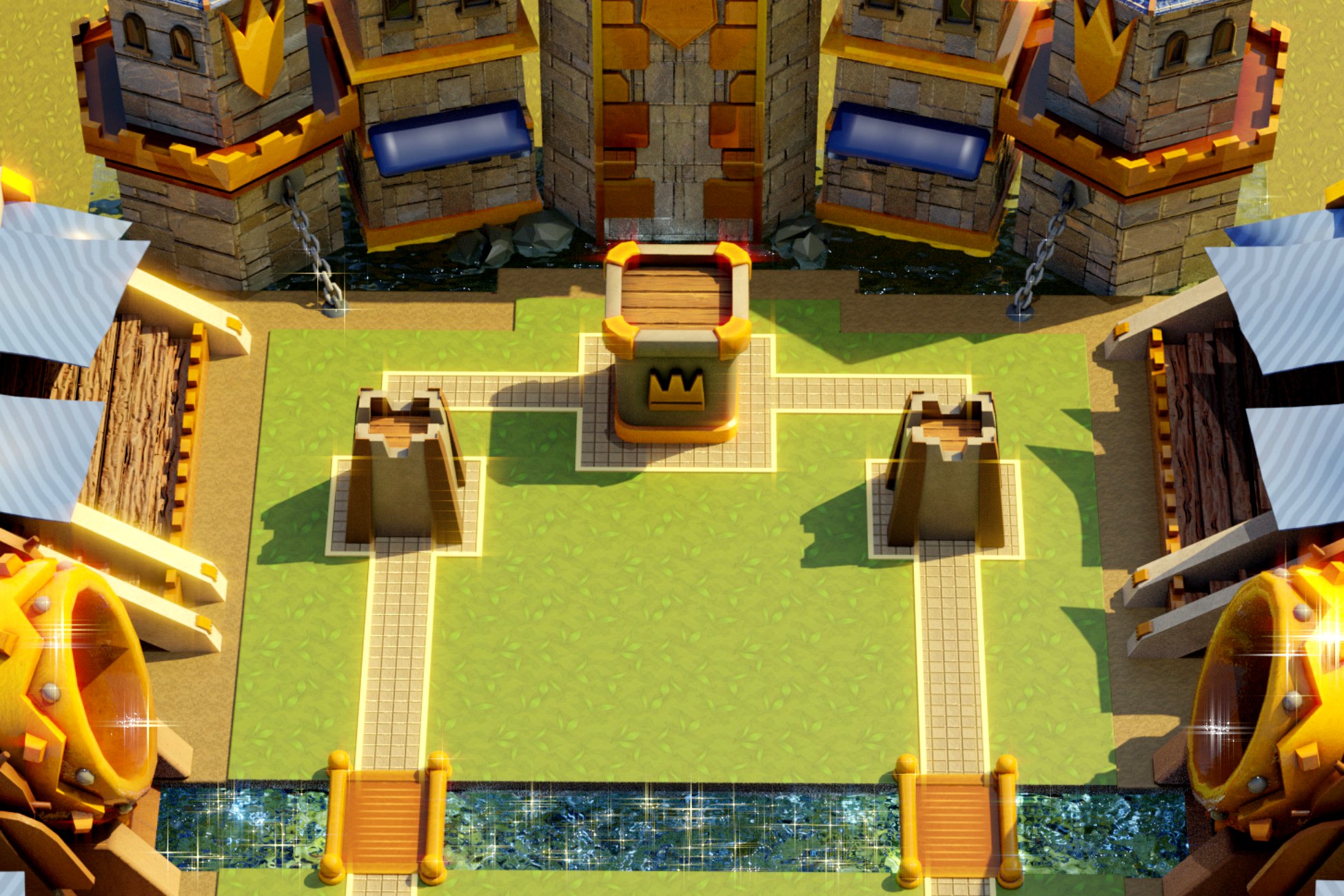 Stylized Battle Arena 3d model