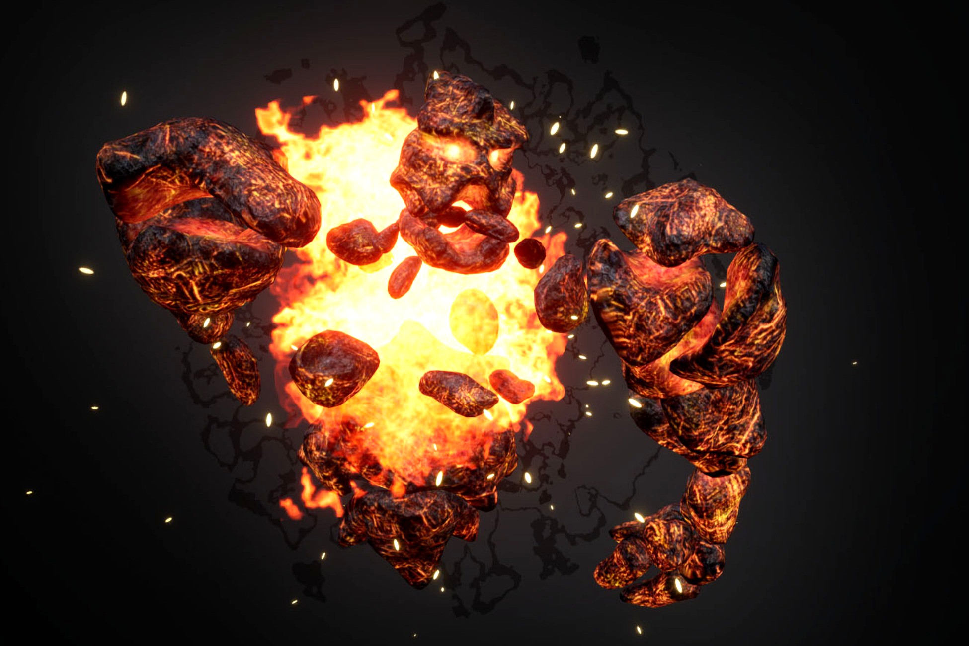 Hell demonic golem destroyer