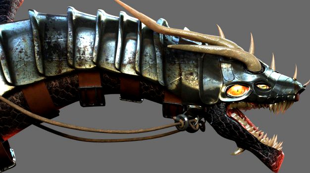 Battle Dragon 3D Model