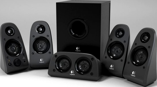 Logitech Surround Sound speakers Z 506 Acoustic Sy 3D Model