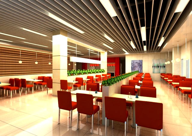 Restaurant Spaces 011 3D Model