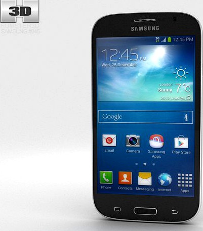 Samsung Galaxy Grand Neo Midnight Black 3D Model