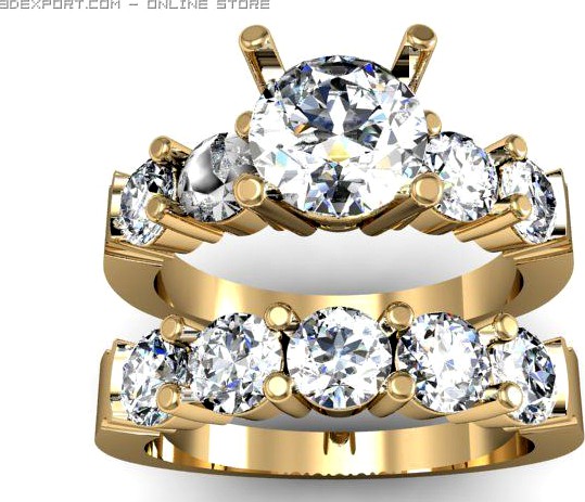 Weddign ring 3D Model