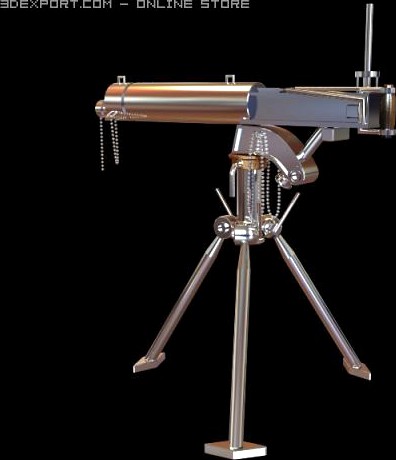 Telescope on Tripod Stand 3D Model