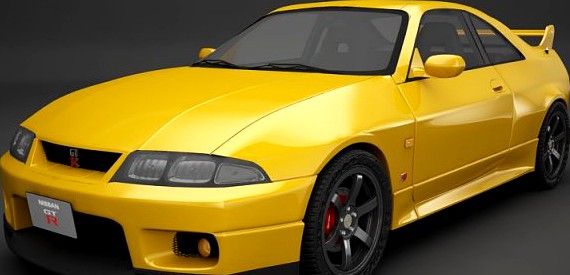 Nissan GTR R33 3D Model