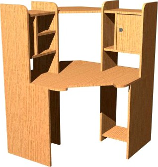 Desk for computer 3D Model