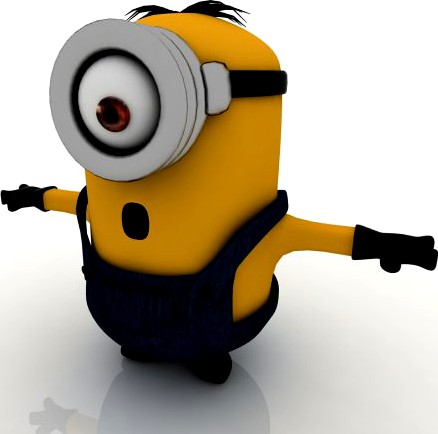 Minions-2015 Stuart-minion 3D Model