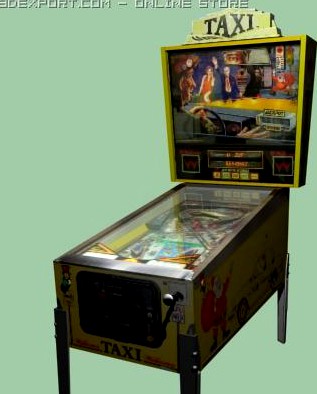 TAXI Pinball Machine 3D Model