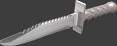 Download free Survival knife 3D Model