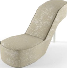 Slipper chair 3D Model