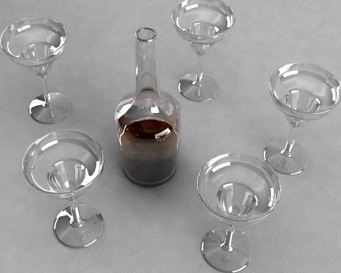 Wineglasses 3D Model