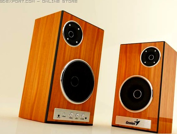 Speakers speakers audio sound entertainment ho 3D Model