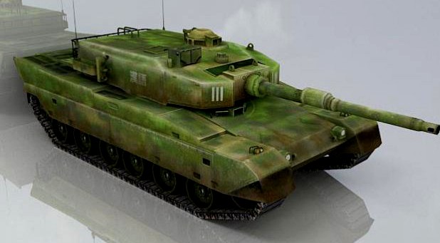 Japanese tank model 9 3D Model