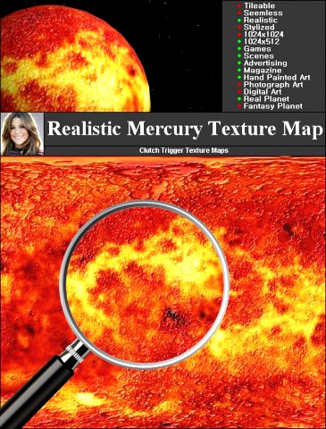 Mercury Texture Map 3D Model