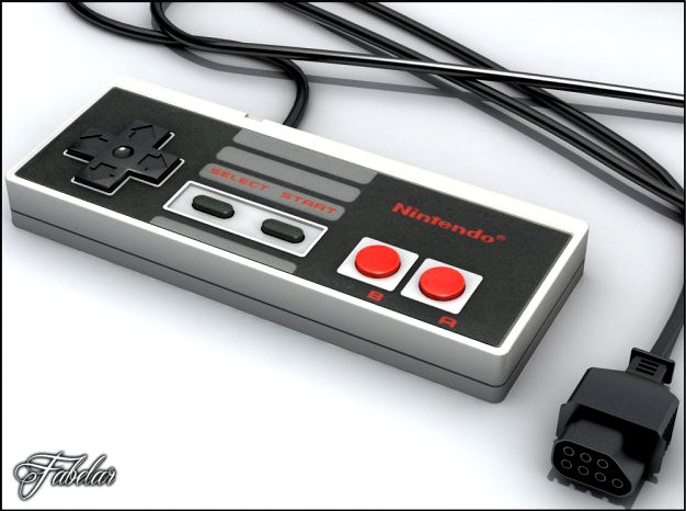 NES controller 3D Model