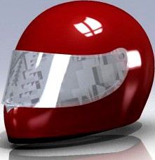 Moto Helmet SolidWorks 2010 3D Model