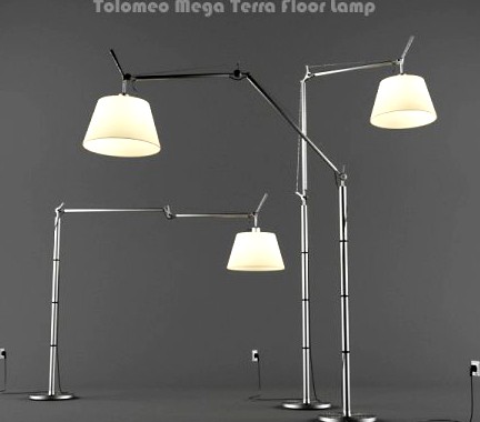 Artemide Tolomeo Mega Terra Floor Lamp 3D Model