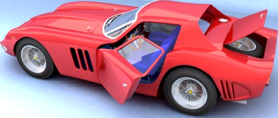 Ferrari GTO 3D Model