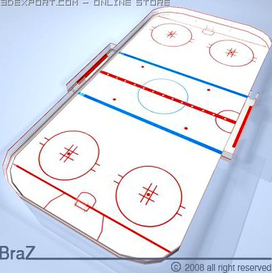 Hockey field 3D Model