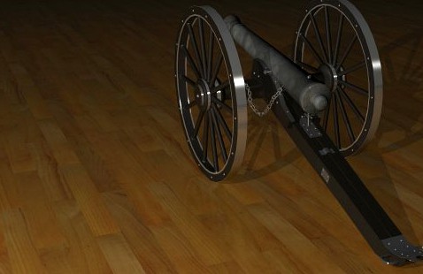 Field Cannon 3D Model
