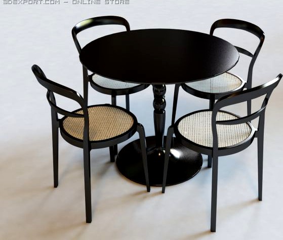 Tablechairset 3D Model
