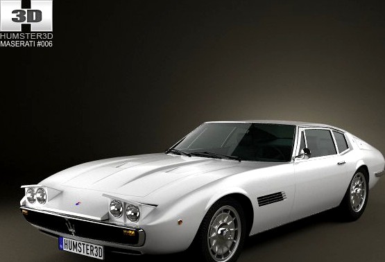 Maserati Ghibli coupe 1967 3D Model