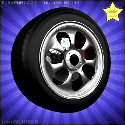 Car wheel 011 3D Model