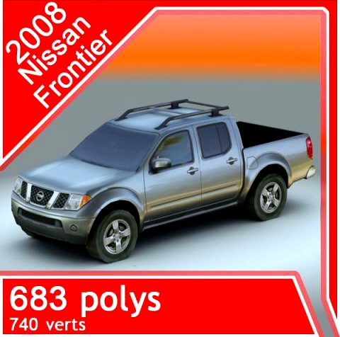 2008 Nissan Frontier 3D Model