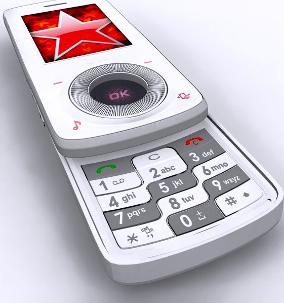 LG KM710 Cell Phone 3D Model