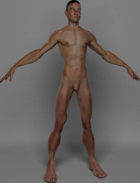 Photo realistic male 3D Model