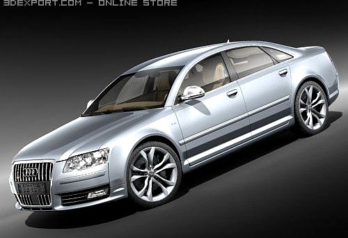 Audi S8 2009 3D Model