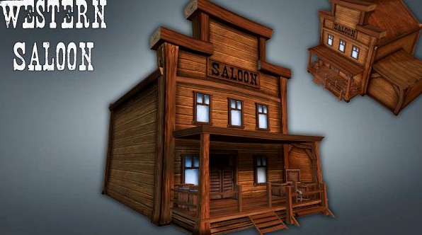 Western Saloon 3D Model