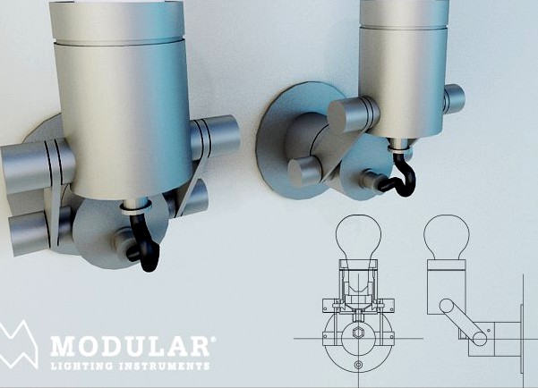 MODULAR Nomad minimal E27 ultra short 3D Model