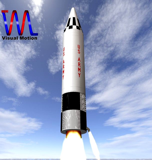 US Army Jupiter Missile 3D Model