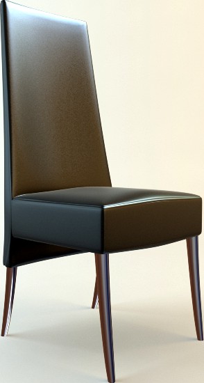 High Back side Chair 3D Model
