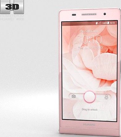 Huawei Ascend P6 S Pink 3D Model