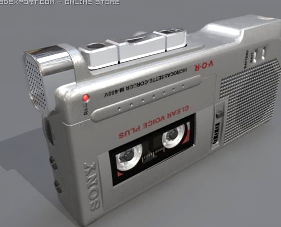 dictaphone 3D Model