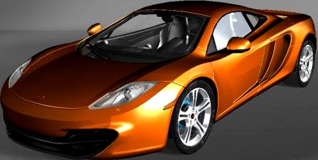 McLaren MP4 12C 3D Model