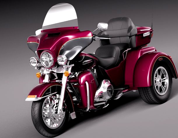 Harley Davidson TriGlide 2015 3D Model