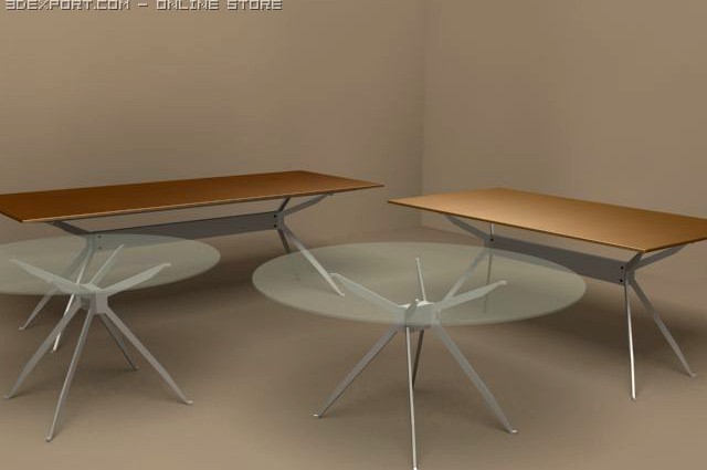 Jei desks by MolteniC 3D Model