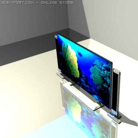 LCD TV 3D Model