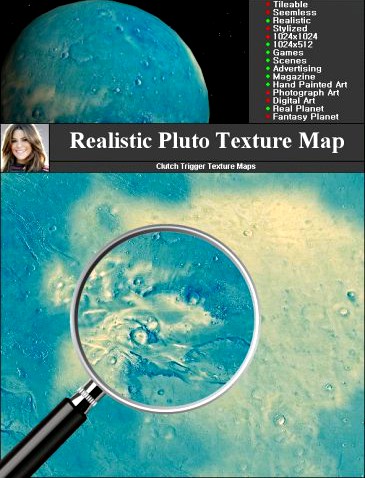 Pluto Texture Map 3D Model