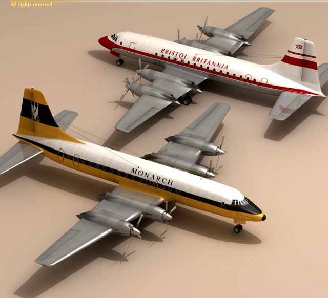 Bristol Britannia 3D Model