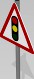 Signal ahead sign 3D Model
