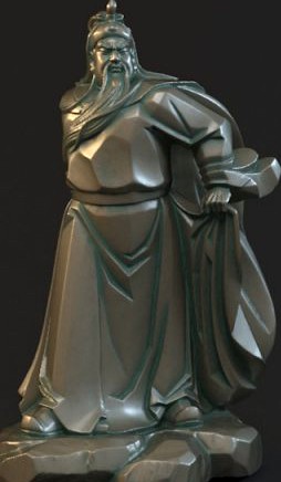 Guan Yu statues Sculpture9 3D Model