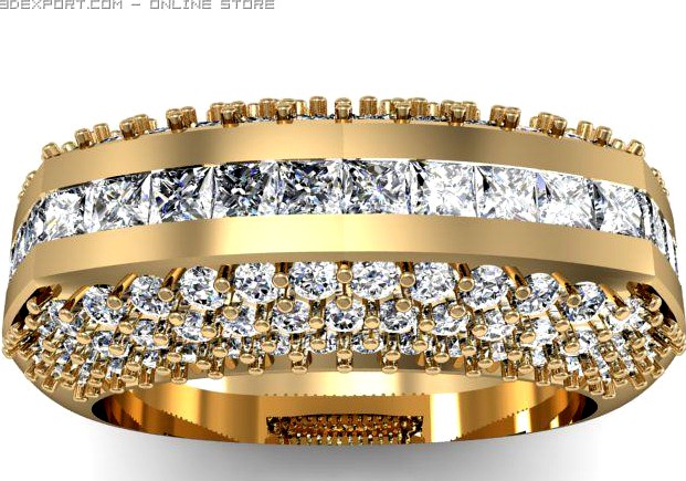 Engagement ring 3D Model