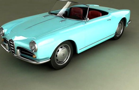 Alfa Romeo Giulietta Spider 3D Model